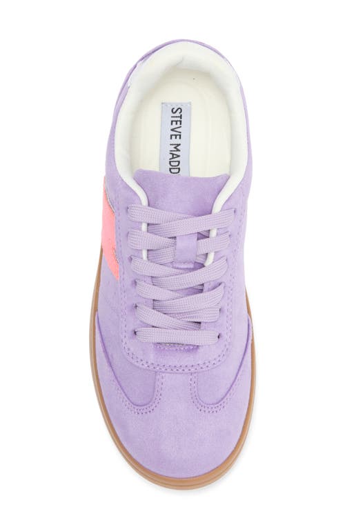 Steve Madden Kids' Lax Sneaker In Purple Mul
