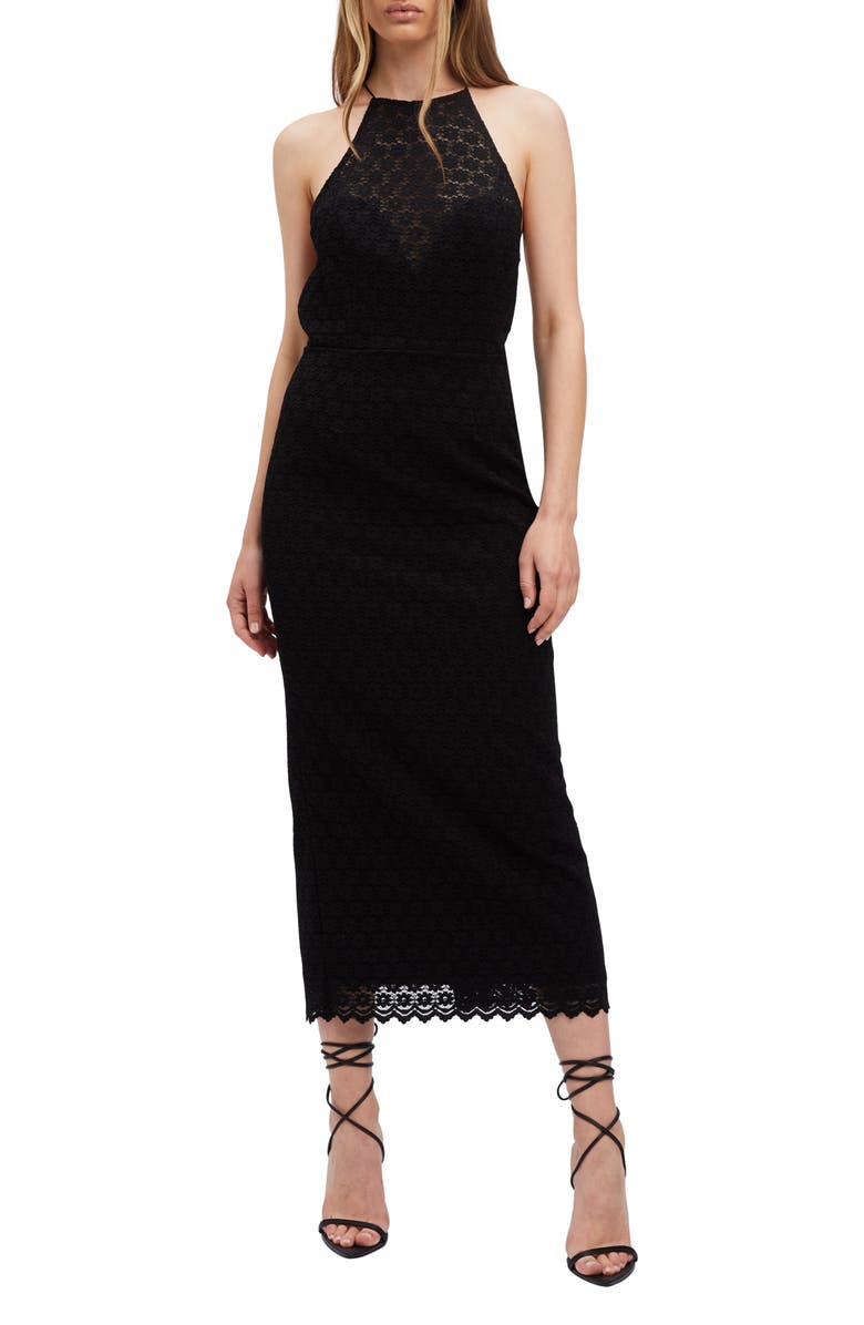 Bardot Chameleon Lace Halter Midi Dress | Nordstromrack Bardot Chameleon Lace Halter Midi Dress | Nordstromrack