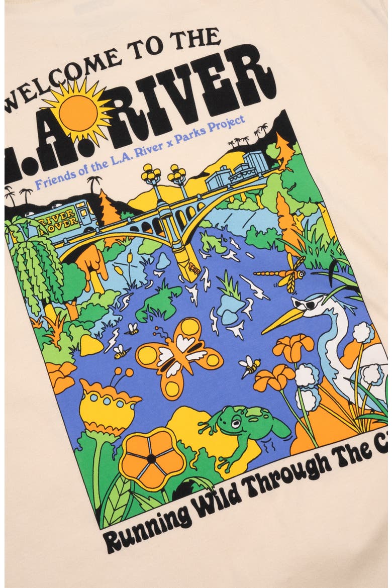 Welcome to LA River Tee, Alternate, color, Beige