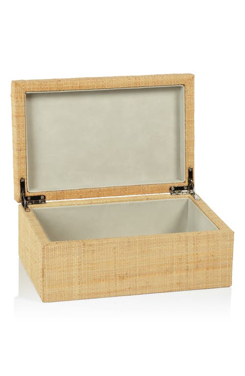Zodax Woven Decorative Box In Sand