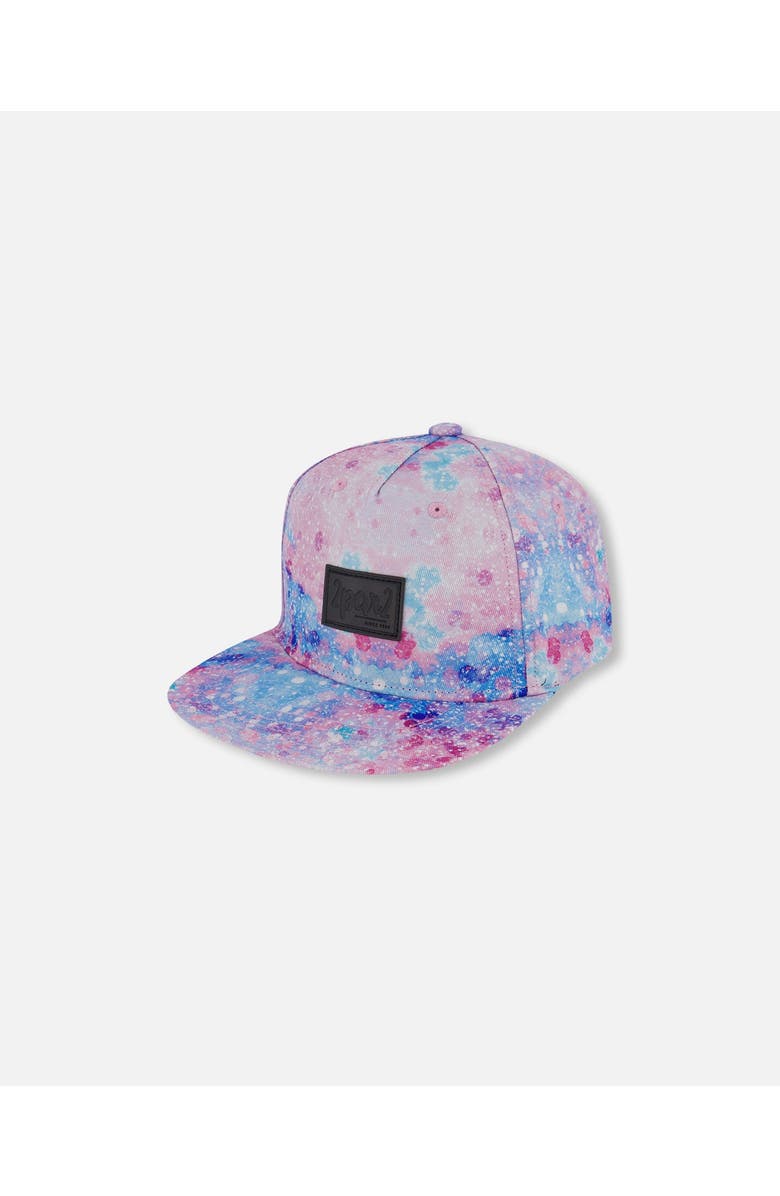 Deux par Deux Baby Girl's Printed Cap Pink With Bubble Effects, Main, color,