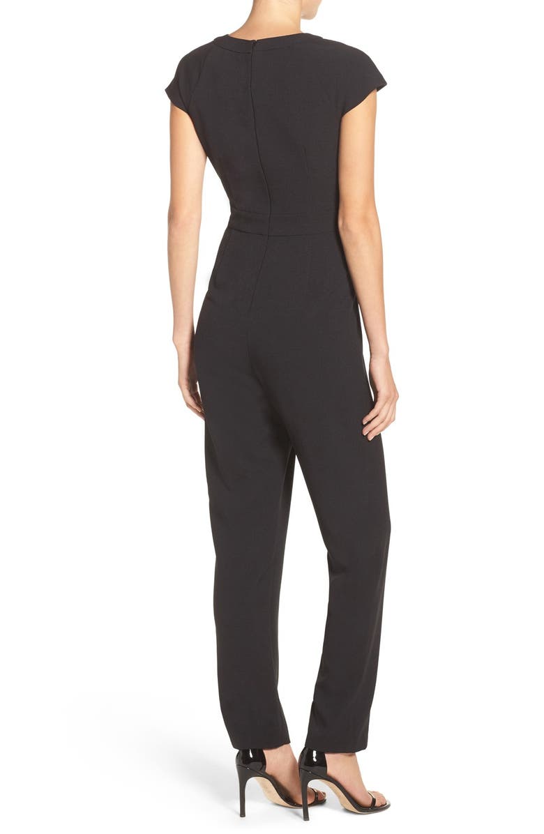 Eliza J Cutout Crepe Jumpsuit, Alternate, color, 