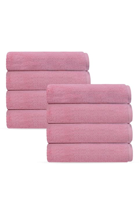 Puresoft 8-Piece Turkish Cotton Hand Towels