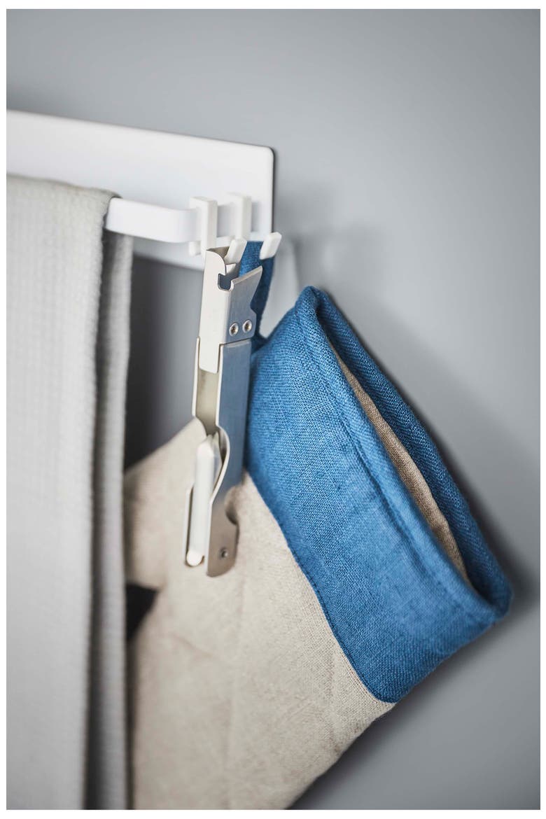 Magnetic Kitchen Towel Hanger, Alternate, color, WHITE