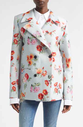 The Delaney Floral Virgin Wool & Silk Faille Tuxedo Jacket