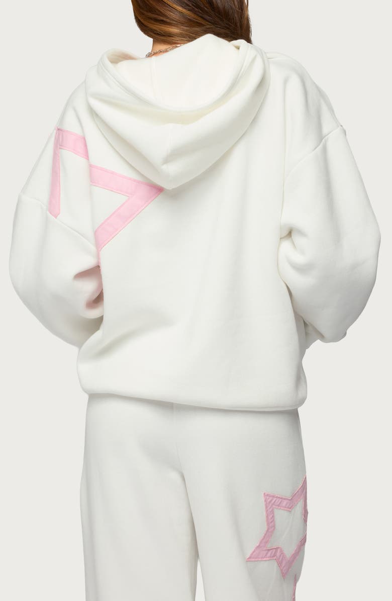 EDIKTED Starly Oversize Hoodie, Alternate, color, White