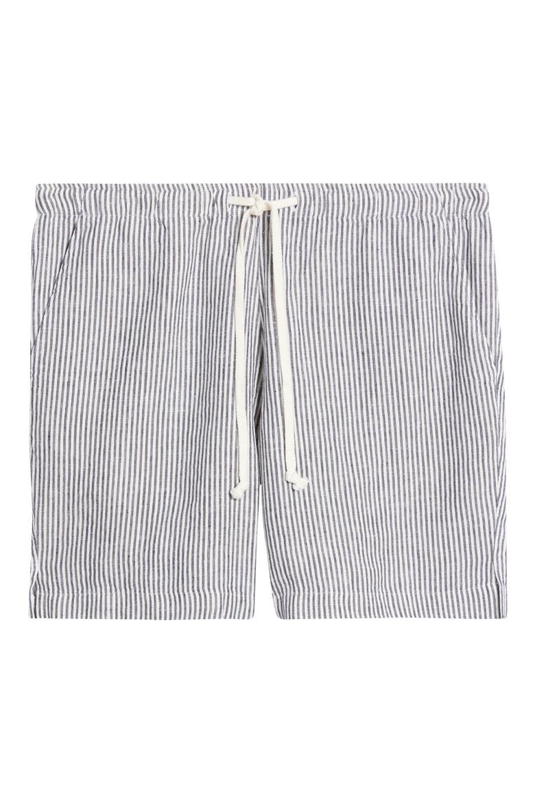 Bo Linen Drawstring Shorts, Alternate, color, LINES