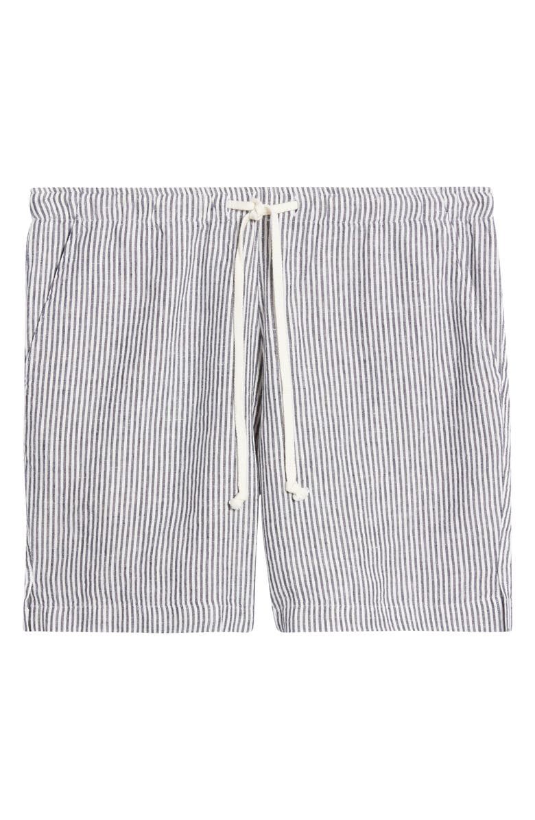 ALEX CRANE Bo Linen Drawstring Shorts, Alternate, color, Lines