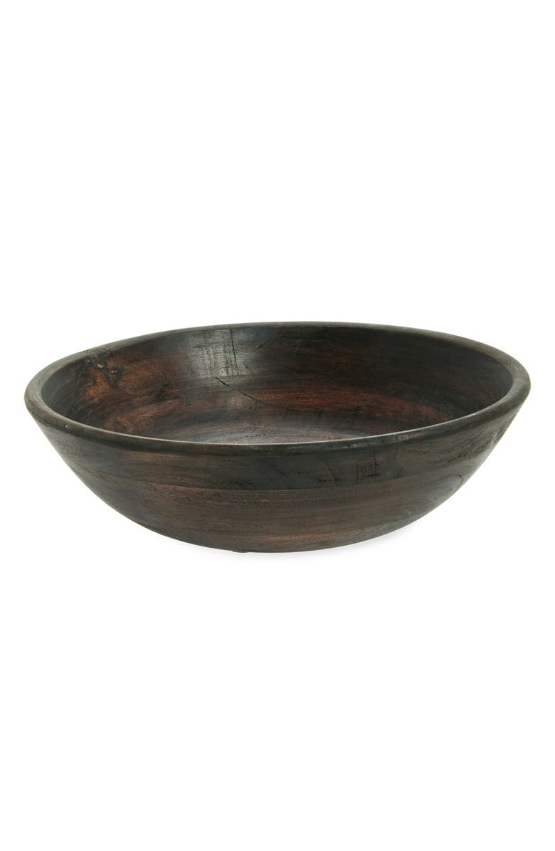 Nordstrom Acacia Wood Serving Bowl, Main, color, Ebony Wash Acacia