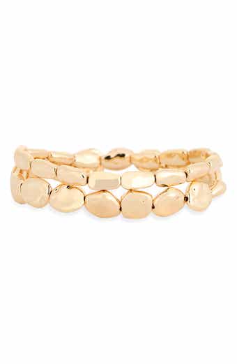 Set of 2 Molten Beaded Stretch Bracelets