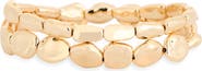 NORDSTROM RACK Set of 2 Molten Beaded Stretch Bracelets