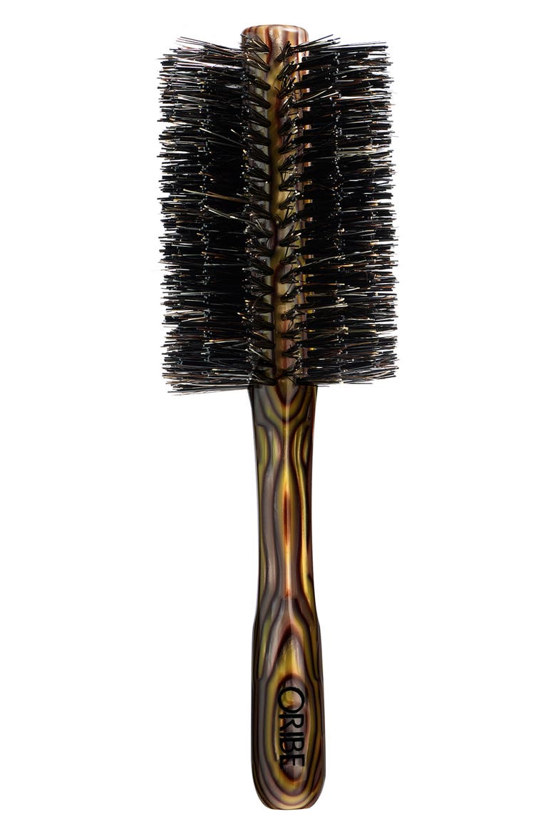 Large Round Boar Bristle Hair Brush for All Hair Types, Main, color, NO COLOR