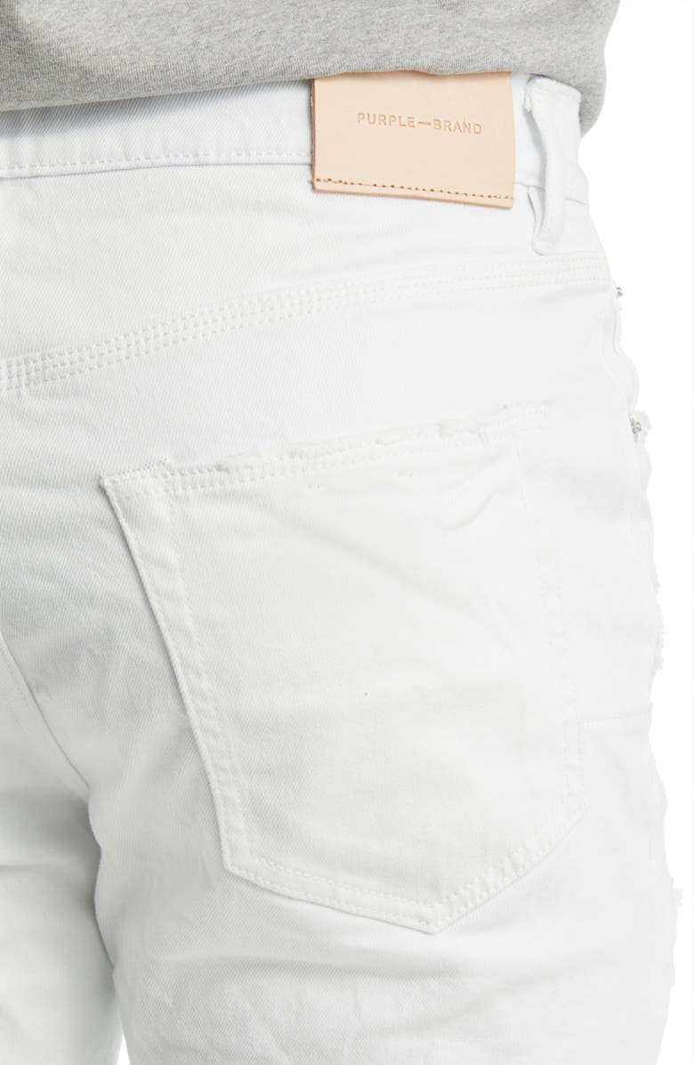 PURPLE BRAND Optic Patch Repair Stretch Skinny Jeans, Alternate, color,