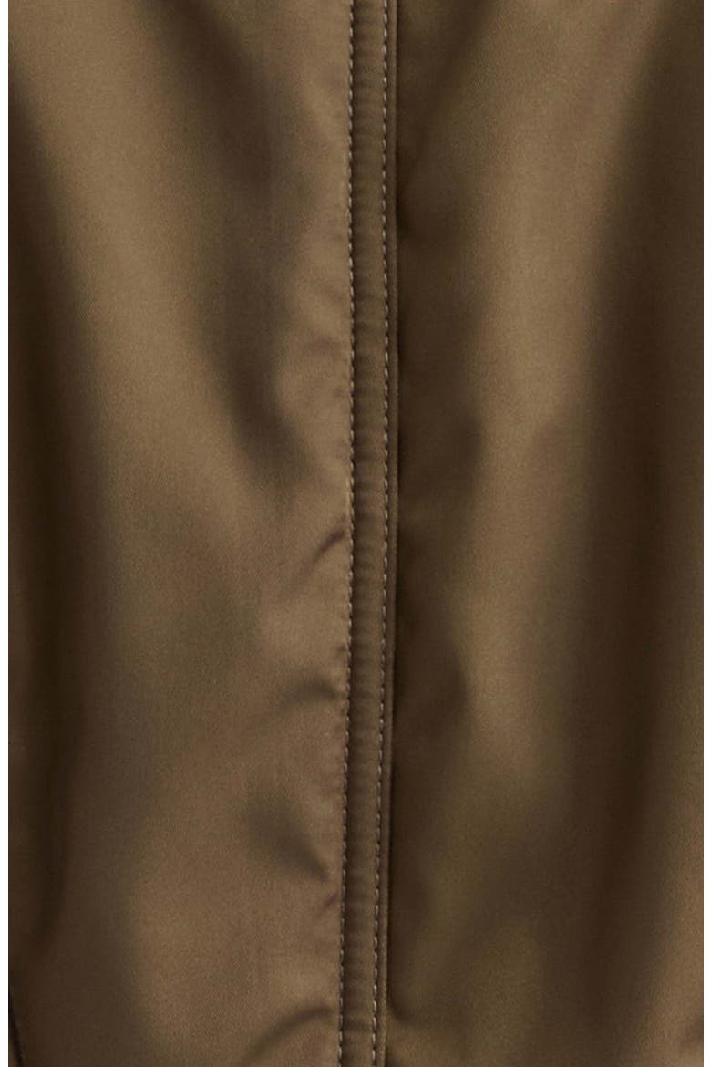 Nylon Signature Bomber Jacket, Alternate, color, A90 OLIVE