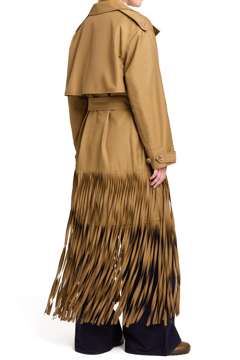 Fringe Benefit Water Repellent Twill Trench Coat, Alternate, color, BRITISH KHAKI