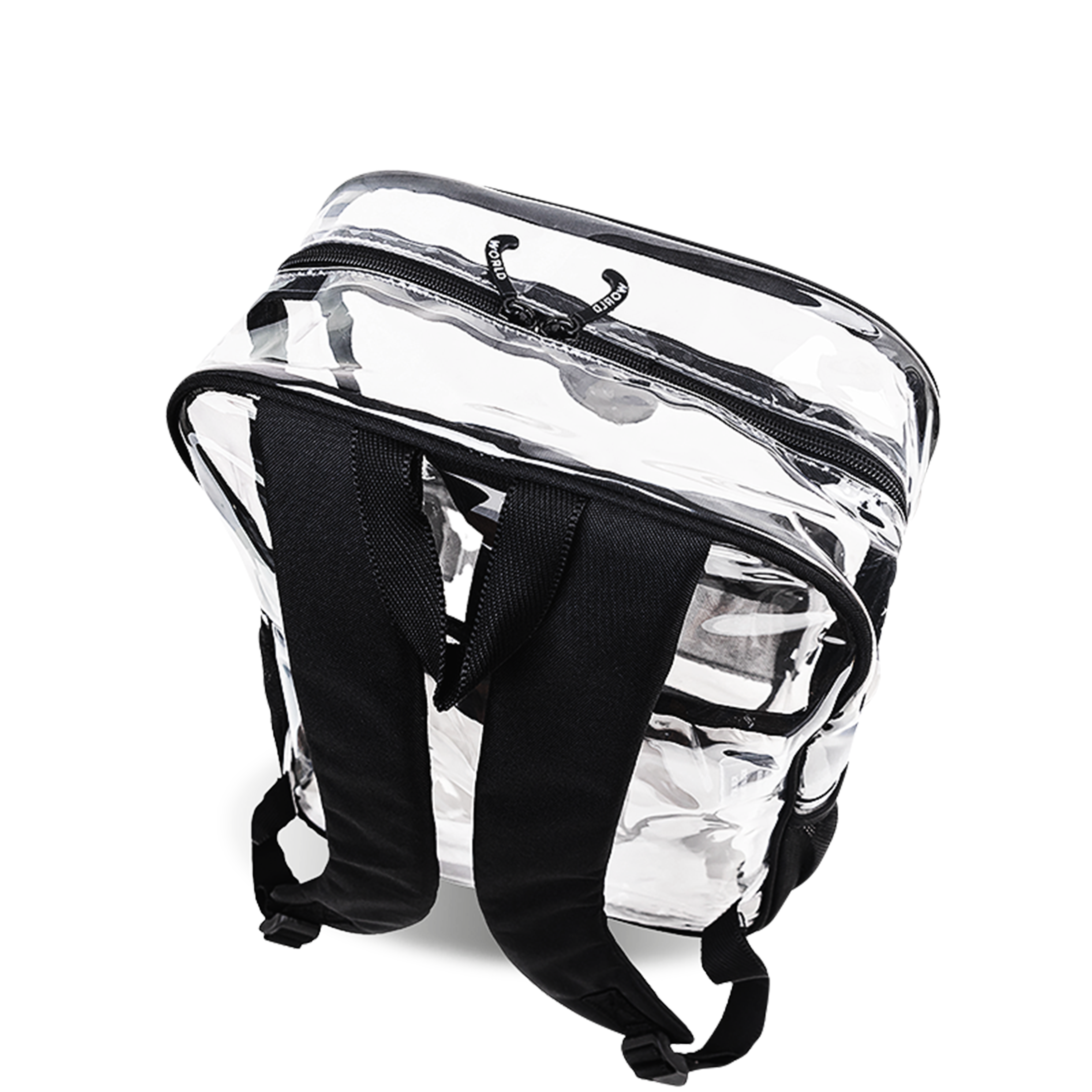 J World Clear Transparent TPU Backpack for School, Alternate, color, Clear