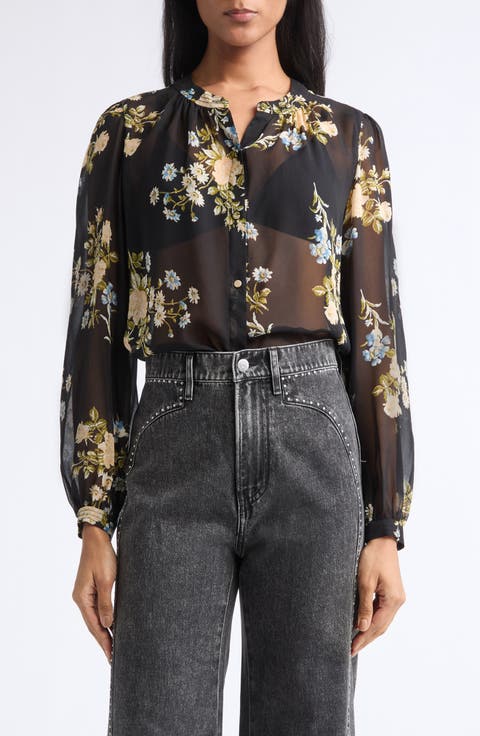 Ashlynn Silk Chiffon Blouse