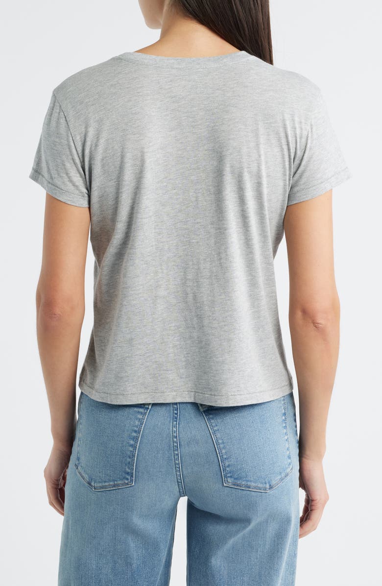 FRAME The Supima<sup>®</sup> Cotton Baby Tee, Alternate, color, Heather Grey