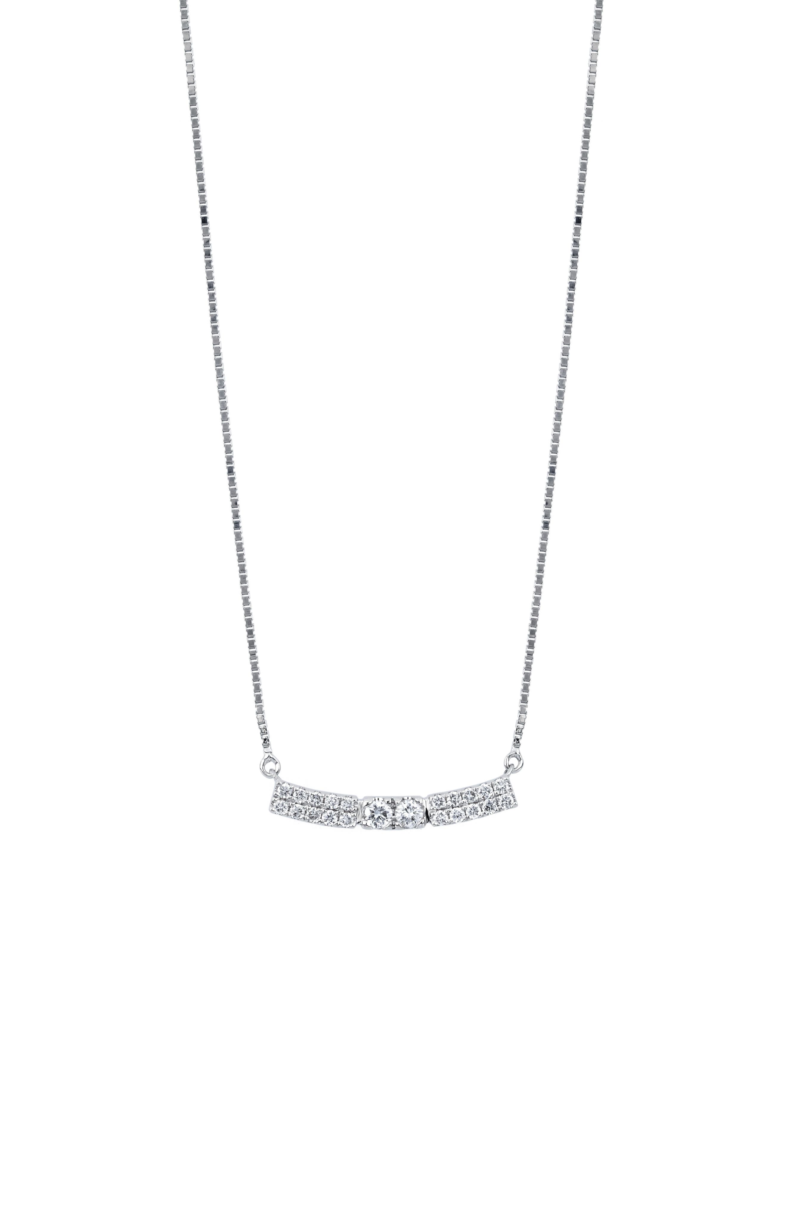 Bony Levy Diamond Bar Pendant Necklace