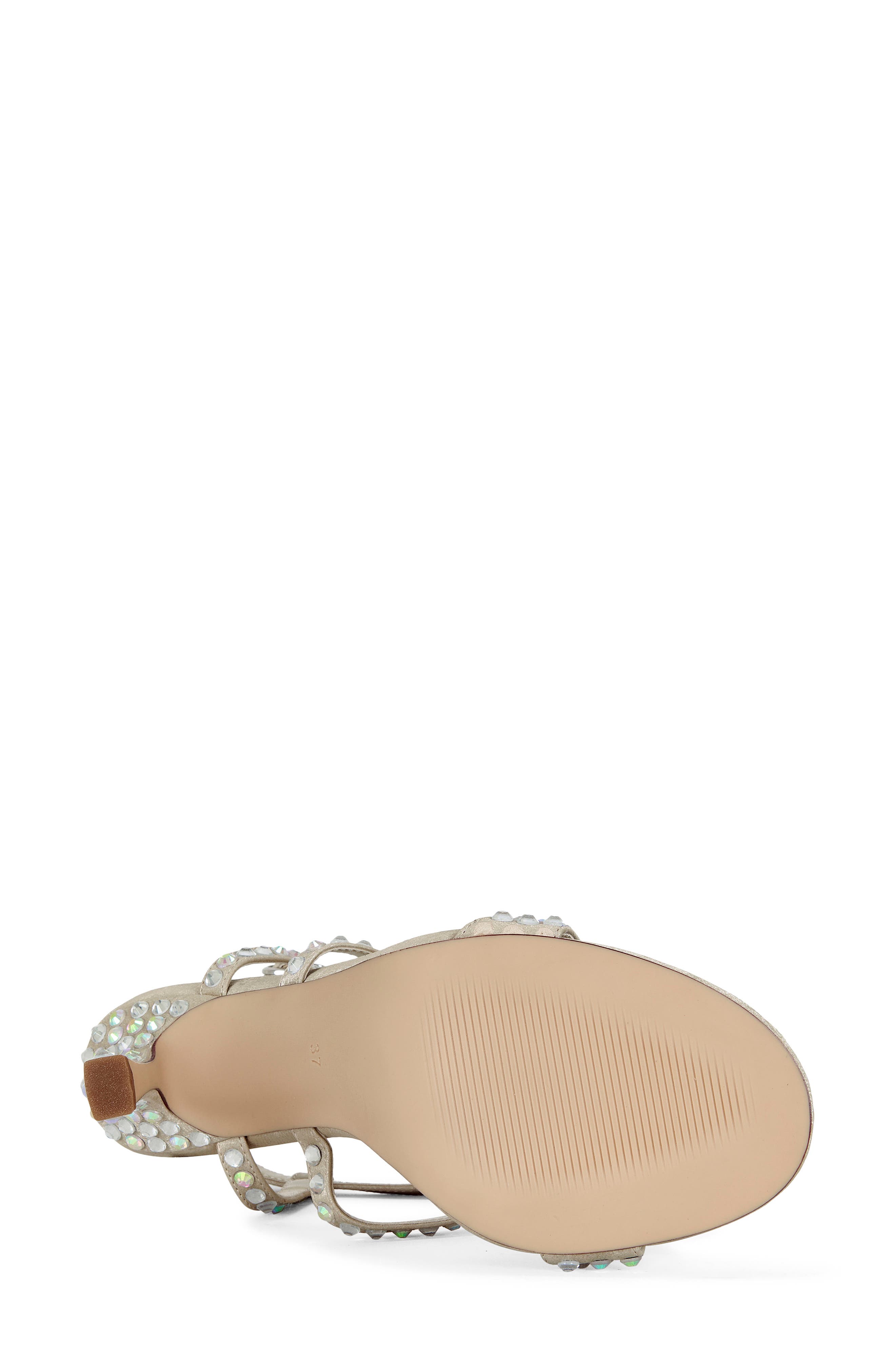 AZALEA WANG Bestella Ankle Strap Sandal, Alternate, color, Champagne