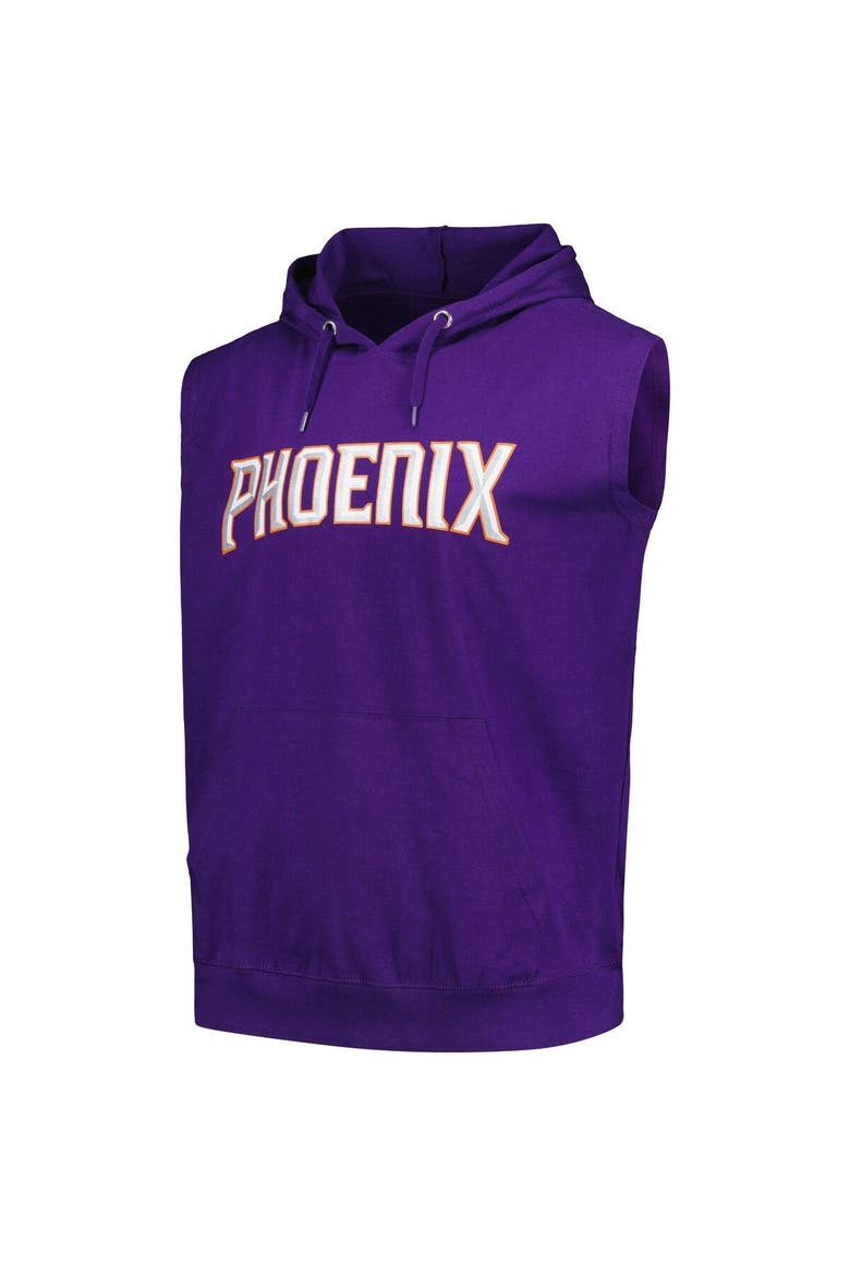 Men's Fanatics Branded Purple Phoenix Suns Jersey Muscle Pullover Hoodie, Alternate, color, Purple