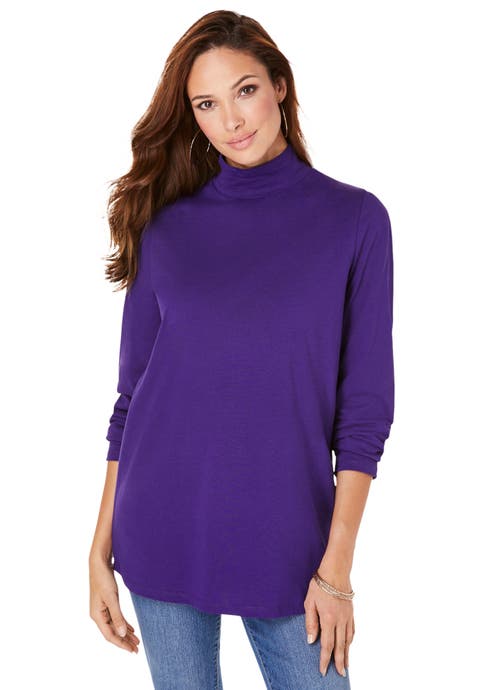 Long Sleeve Mockneck Ultimate Tee (Plus)