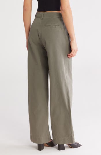 Evie Cotton Twill Wide Leg Pants