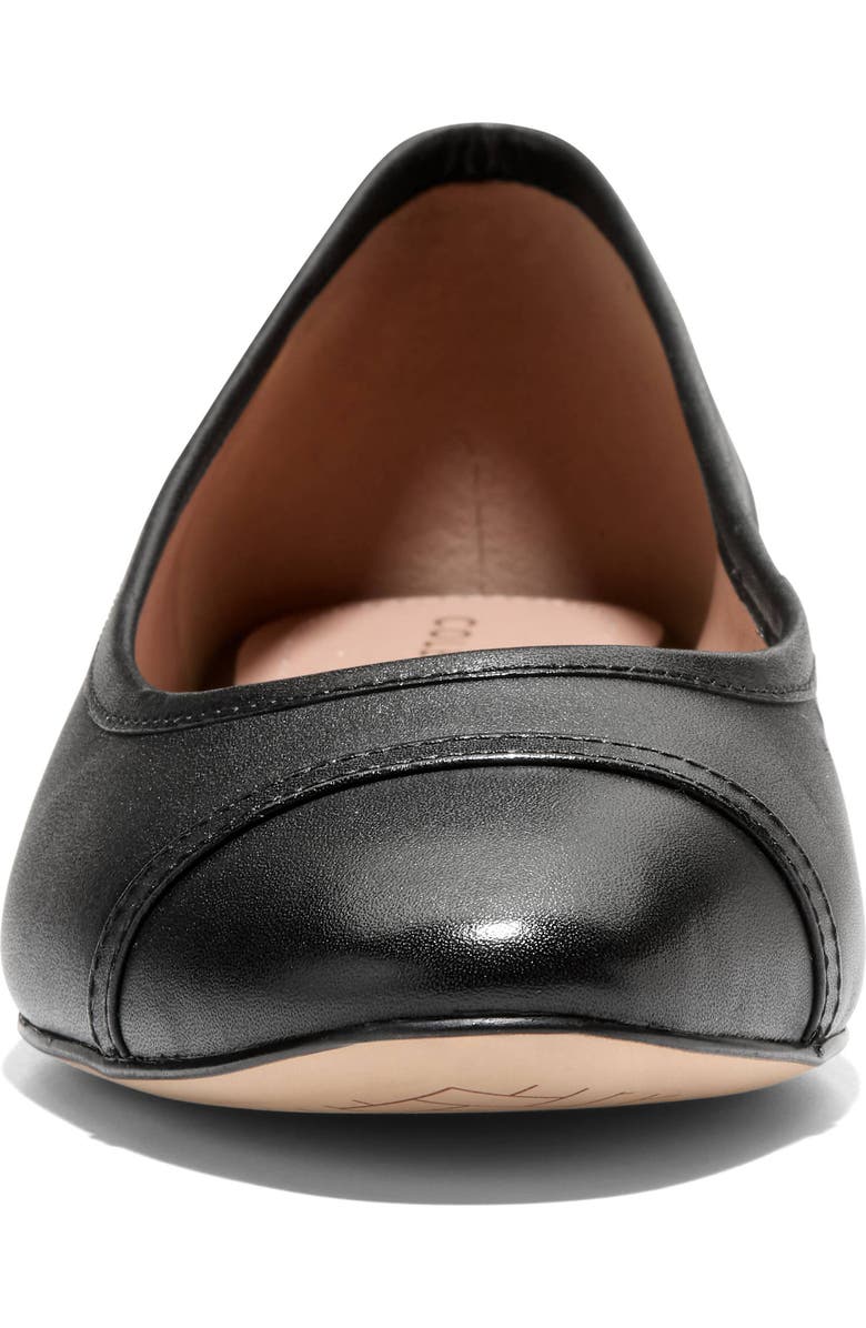 Cole Haan Raquelle Demi Wedge Ballet Flat, Alternate, color, Black Leather