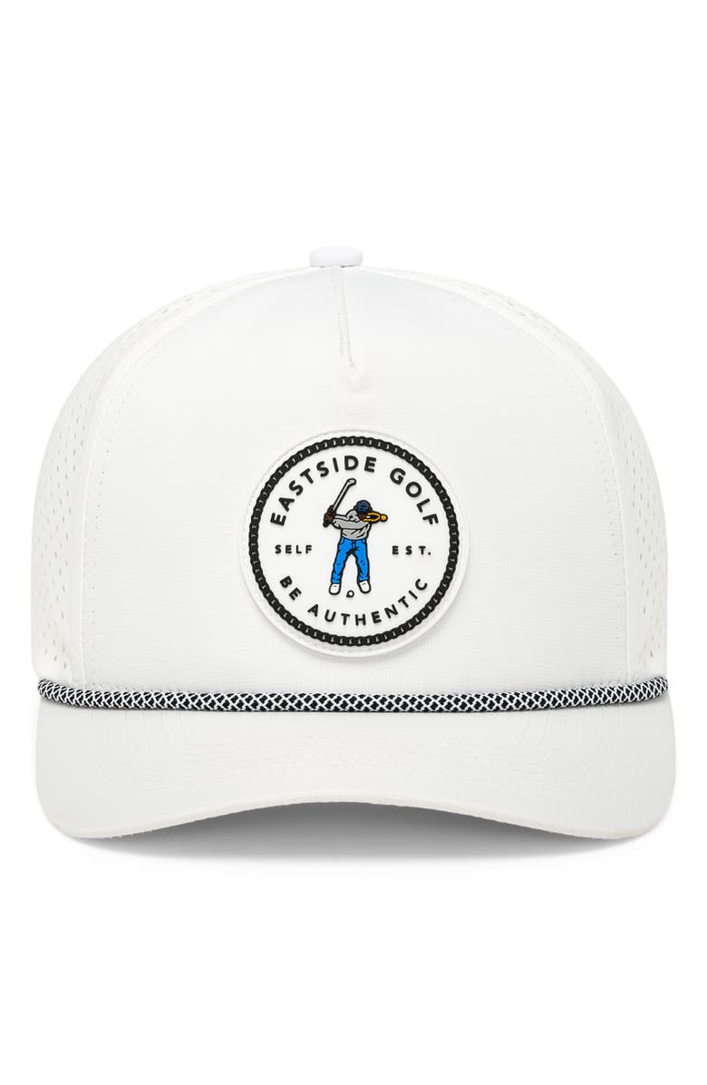 Eastside Golf Signature Tournament Snapback Baseball Cap, Main, color, Bright White