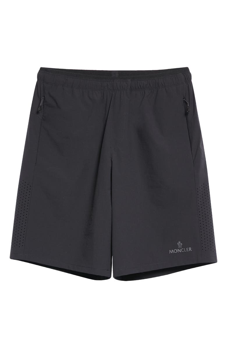 Moncler Mesh Panel Technical Shorts, Alternate, color, 