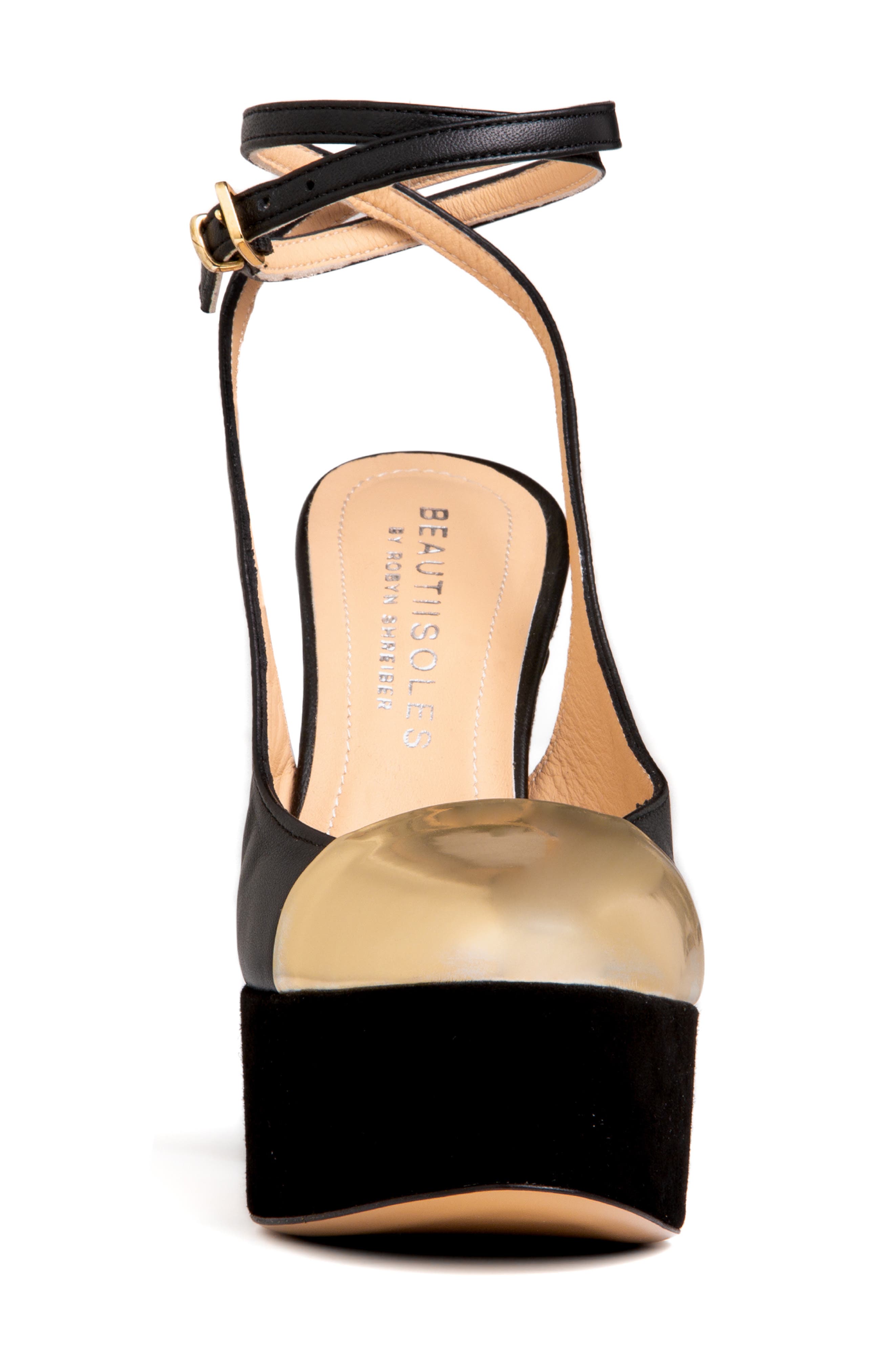 BEAUTIISOLES Odessa Ankle Strap Cap Toe Platform Pump, Alternate, color, 