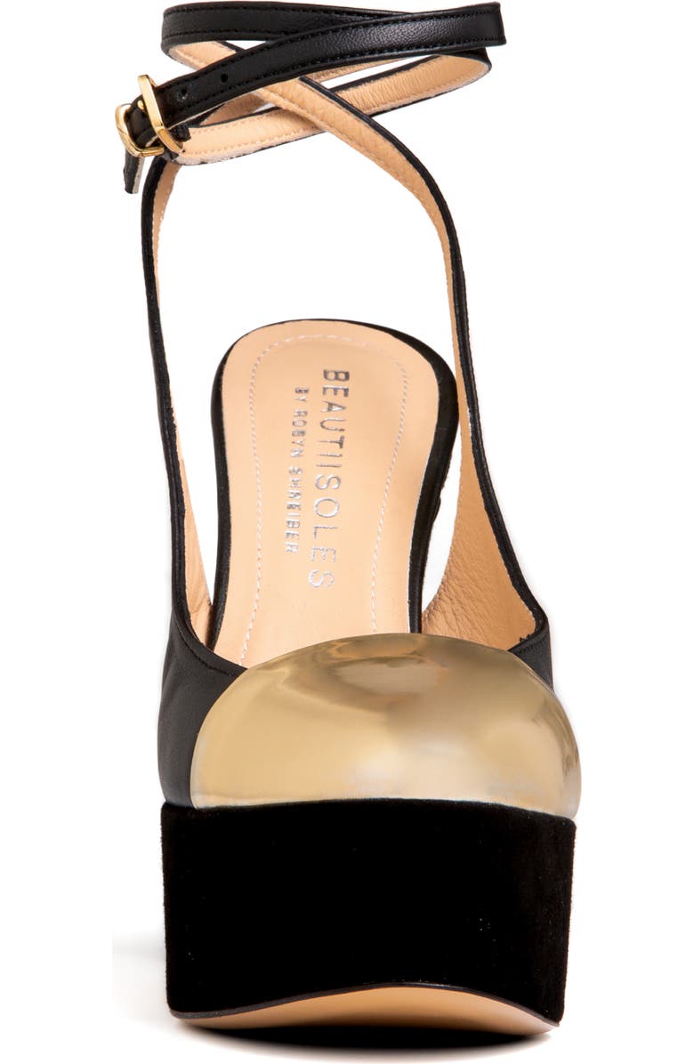 BEAUTIISOLES Odessa Ankle Strap Cap Toe Platform Pump, Alternate, color,