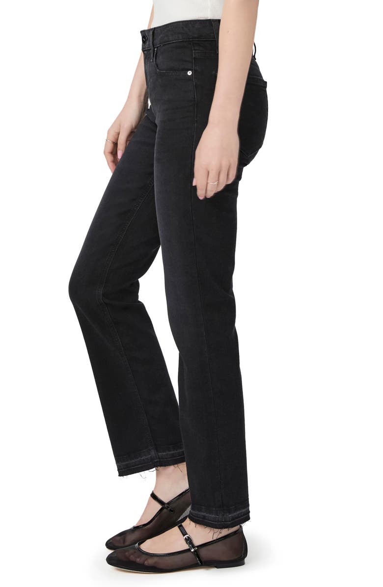 PAIGE Amber Release Hem Mid Rise Straight Leg Jeans, Alternate, color, Slater