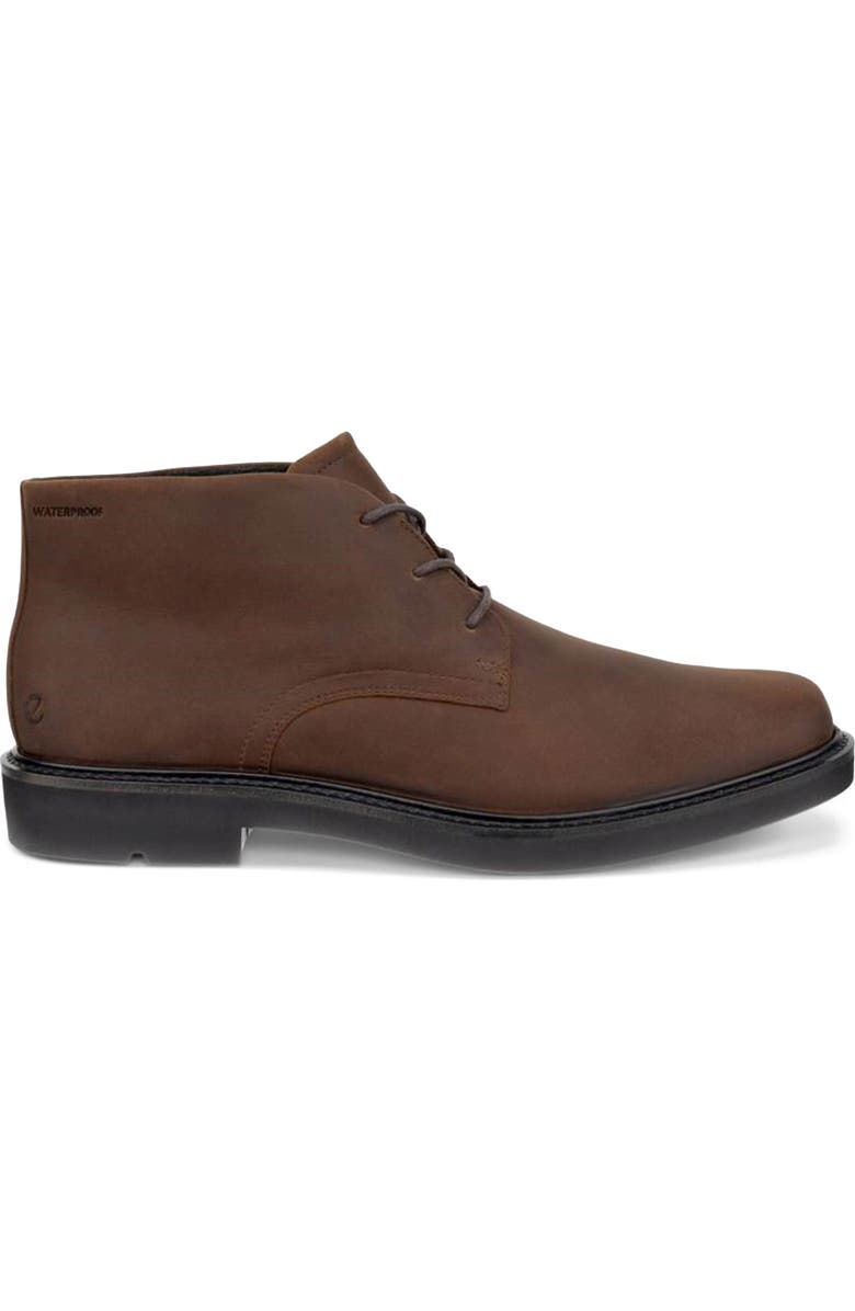 ECCO Metropole London Waterproof Suede Chukka Boot, Alternate, color, Cocoa Brown