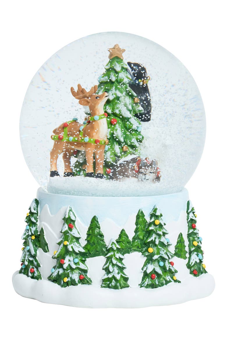 Berry & Thread North Pole Animals Christmas Snow Globe, Alternate, color, MULTI