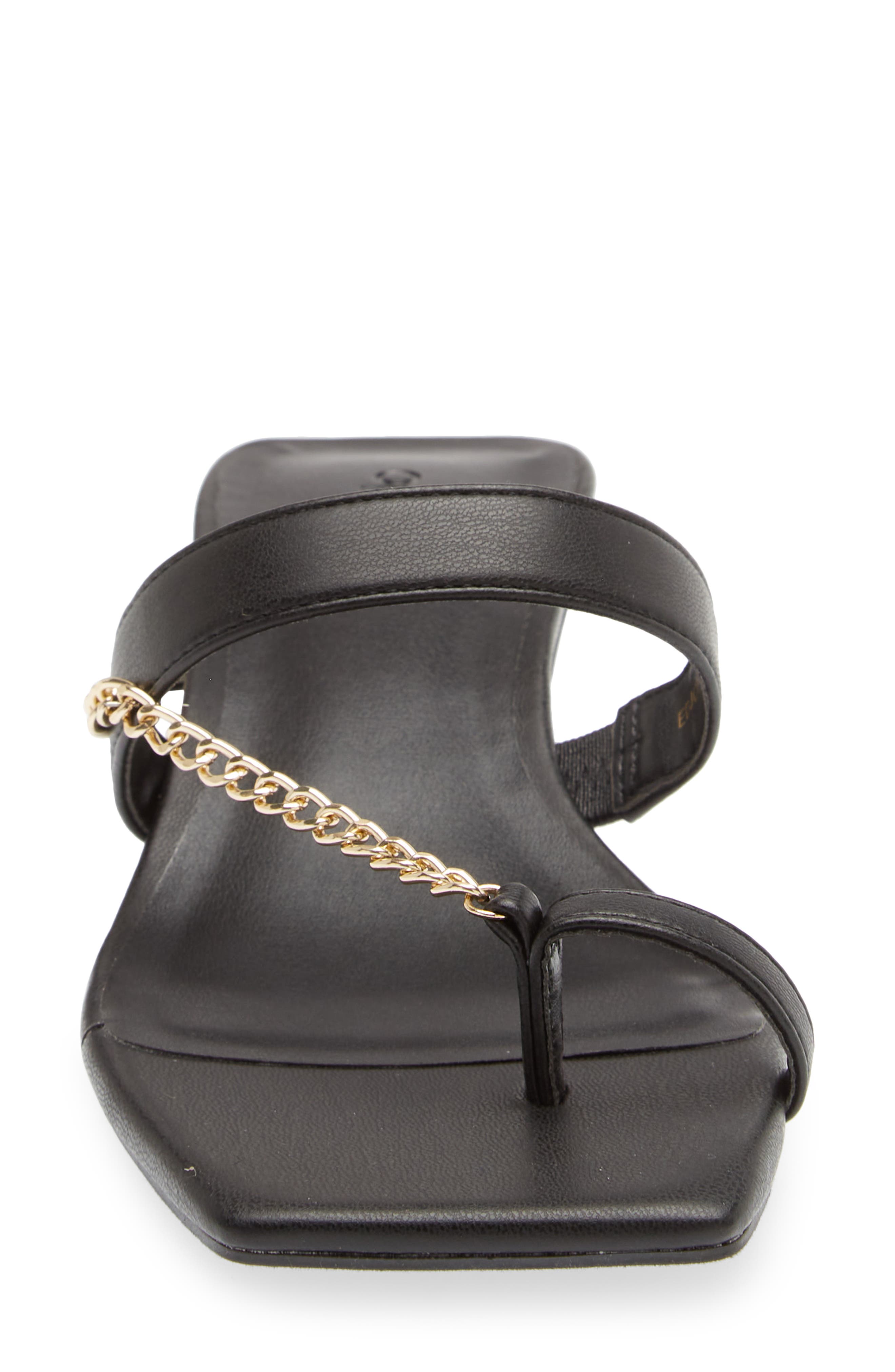 Jordyn Kitten Heel Sandal, Alternate, color, BLACK