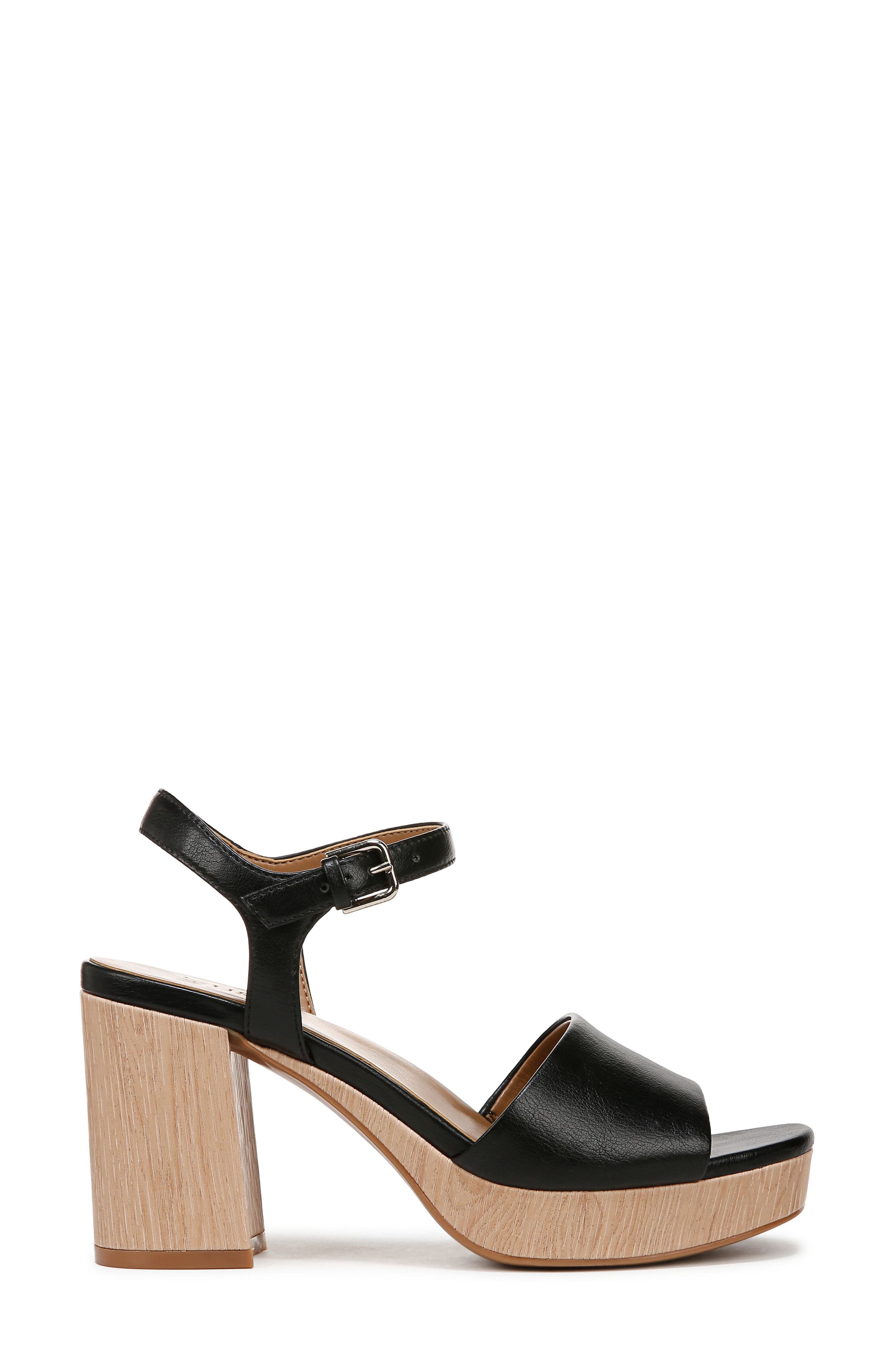 Naturalizer Lilly Platform Sandal, Alternate, color, Blaci
