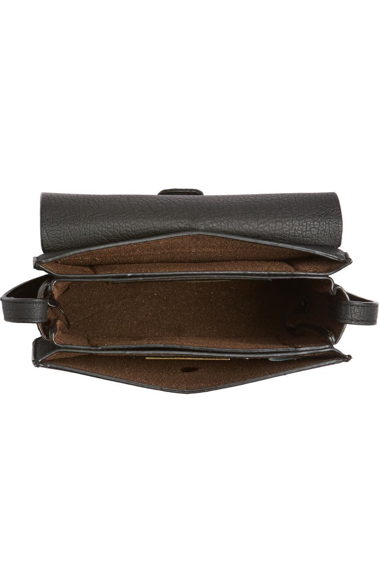 Street Level Snake Embossed Faux Leather Crossbody Bag, Alternate, color,