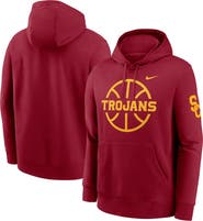 Nike Men's Nike  Cardinal USC Trojans Basketball Icon Club Fleece Pullover Hoodie