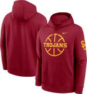 Nike Men's Nike Cardinal USC Trojans Basketball Icon Club Fleece Pullover Hoodie