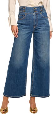 Ramy Brook Liv Crop Wide Leg Jeans