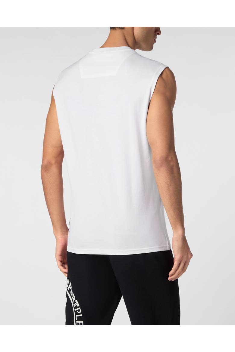 Tank Top Men, Alternate, color, white/black