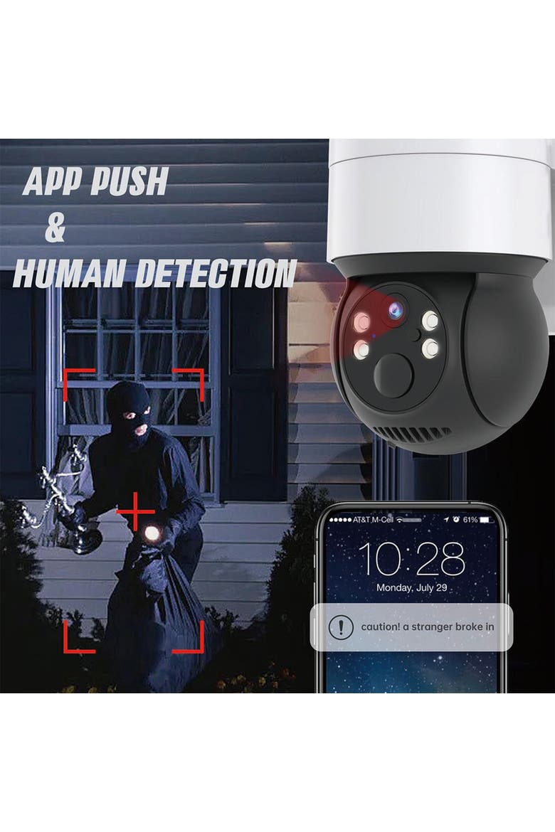 Smart WiFi Spotlight Battery Camera, Alternate, color, White