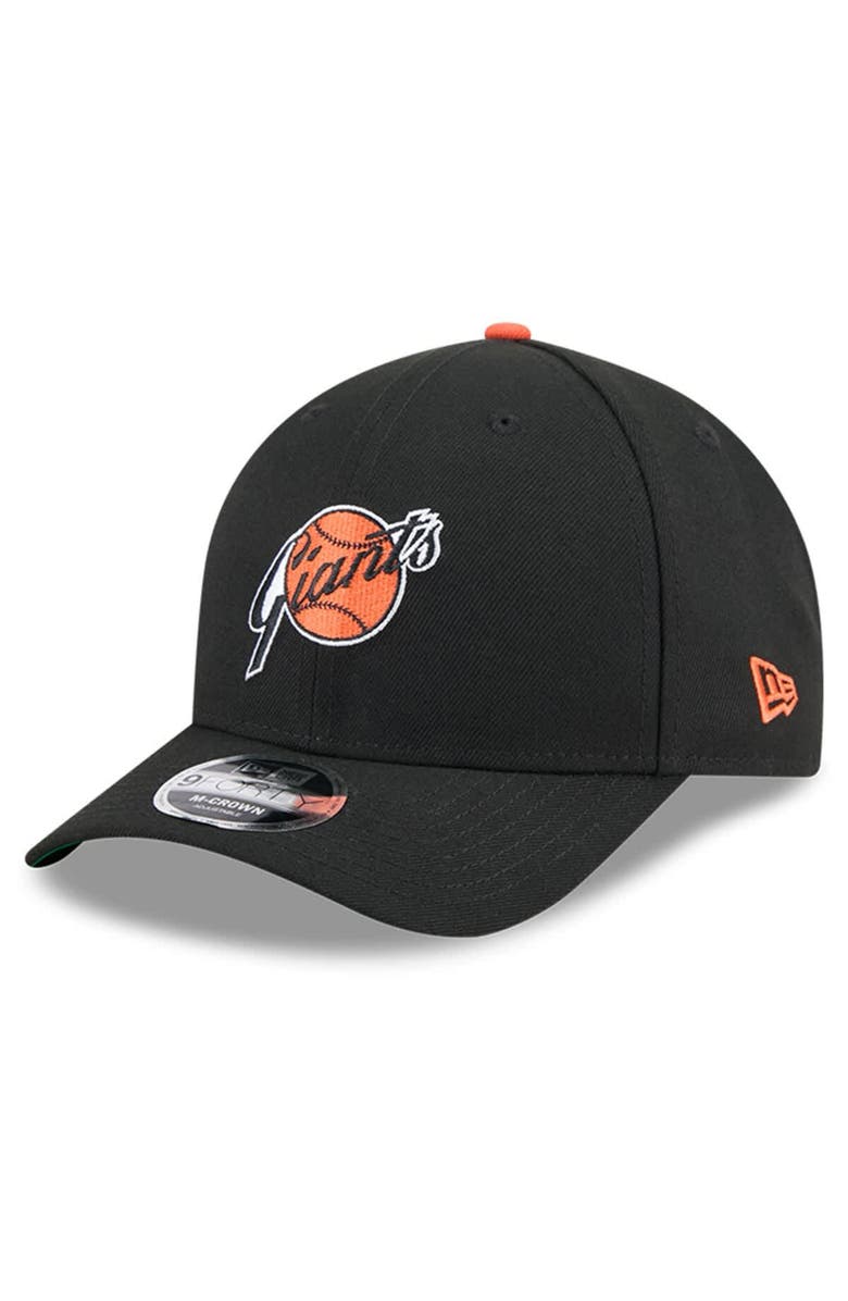 New Era Men's New Era Black San Francisco Giants Baseball Hall of Fame 9FORTY M-Crown Adjustable Hat, Alternate, color,