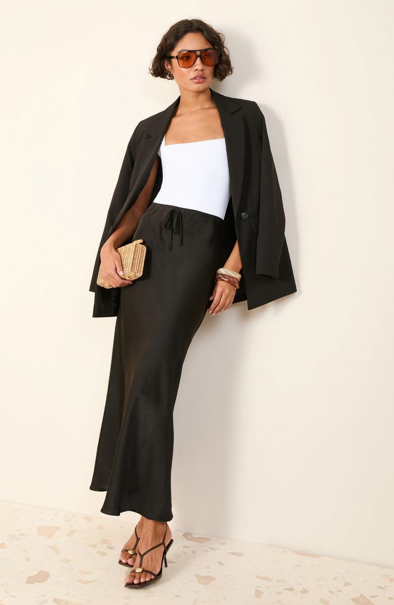 Friends Like These Satin Maxi Skirt, Alternate, color, 