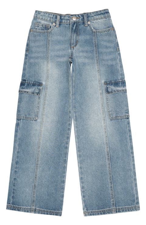 Kids' Mia Low Rise Wide Leg Jeans