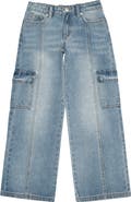 Joe's Jeans Kids' Mia Low Rise Wide Leg Jeans