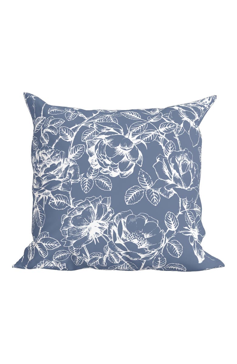 Winterborne Decor Williamsburg Blue Floral Pillow, Main, color, Emmaline