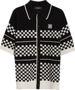 AMIRI Checkered Wool Mesh Shirt