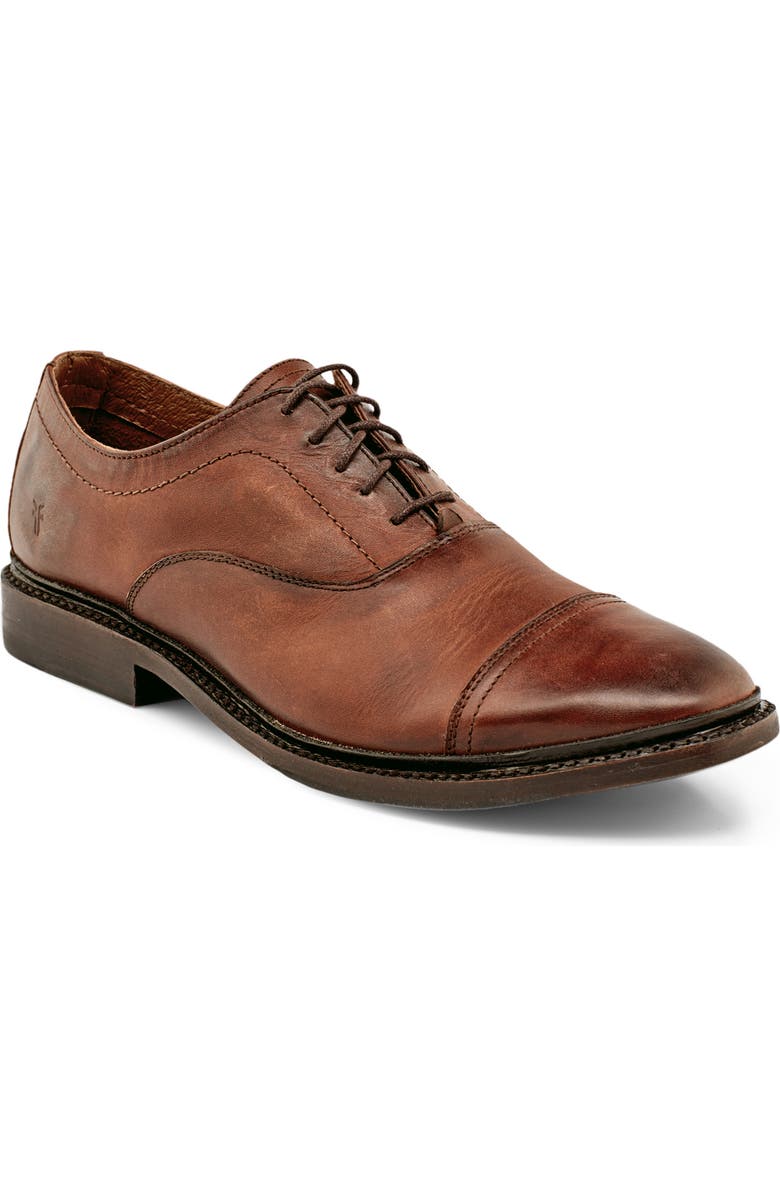 Frye Paul Bal Cap Toe Oxford, Main, color, Cognac